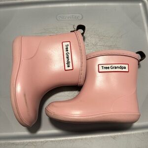 Kids' Pink Rain & Snow Boots